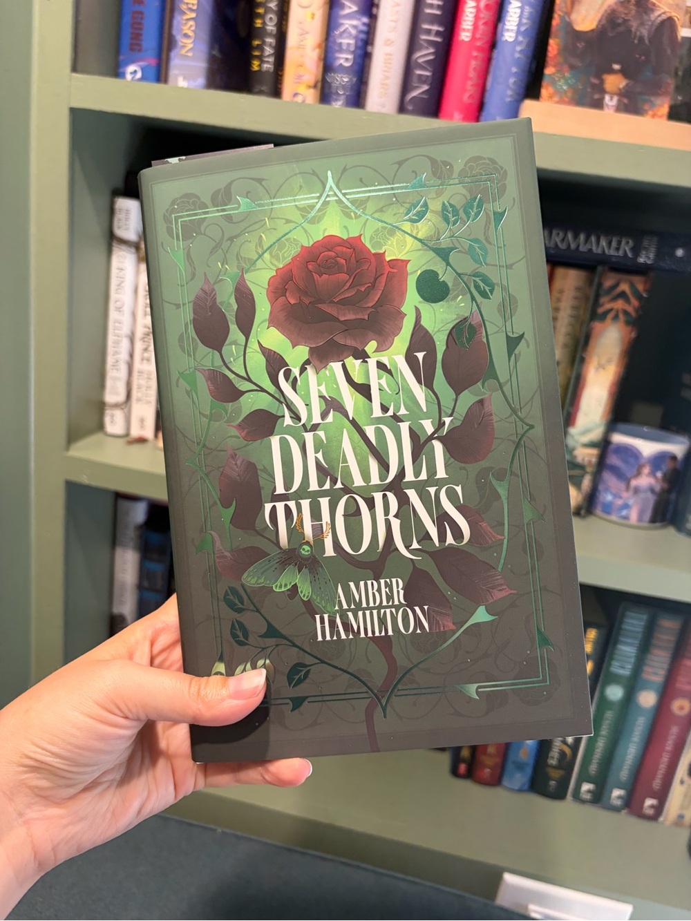 Seven Deadly Thorns by Amber Hamilton – fairyloot special edition with overlays